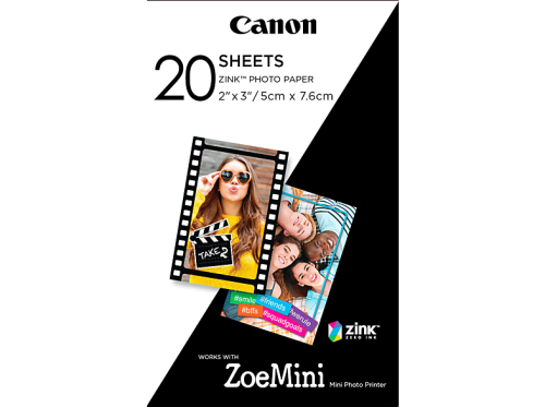 Canon, CANON ZINK Papier 50x75mm ZP-2030 20 Blatt