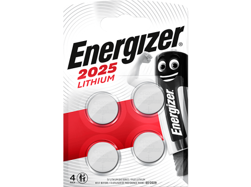 Energizer, Energizer Knopfzellen CR2025 3 V Lithium 4 Stück