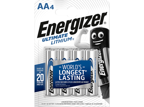 Energizer, Energizer Batterien Ultimate Lithium FR6 AA 3000 mAh 1.5 V 4 Stück