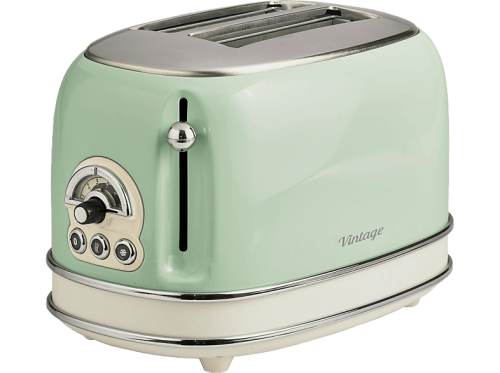 Ariete, Ariete Toaster "Vintage 2 Schlitze, Grün" für 2 Scheiben 810 W Lieferung mit passendem CH-Fixadapter