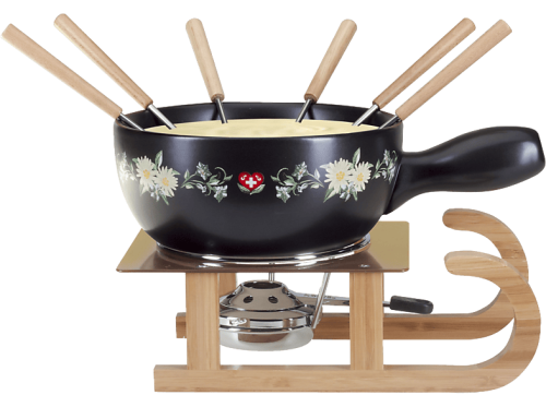Nouvel, Nouvel Schlitten Käsefondue Set – schwarz