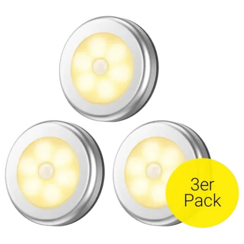 AK, AK Kabelloses LED-Nachtlicht (3er-Set), magnetisch