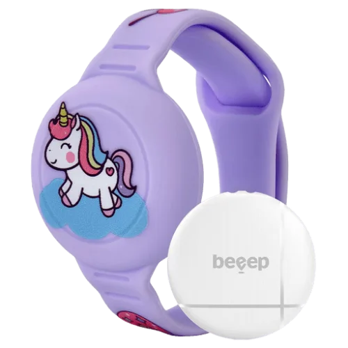 Beeep, Beeep Kinder-Armband Tracker Unicorn für Apple Find My und Android