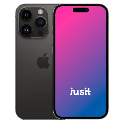 Apple, Apple iPhone 14 Pro 256GB Space Schwarz  - guter Zustand mit OVP und Ladekabel Lightning (Trade)