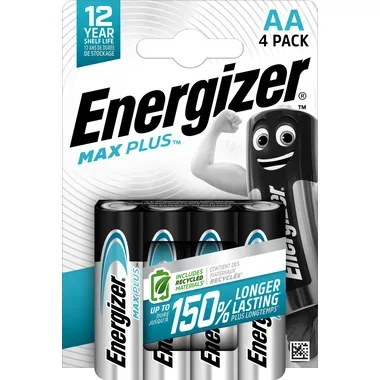 Energizer, ENERGIZER Batterie Max Plus 1,5V E91/AA Mignon 2800 mAh 4 St&uuml;ck