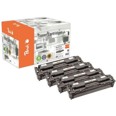 Peach, Peach HP 718 4 Toner (bk, c/m/y) ersetzt Canon No. 718, 2659-2662B002 für z.B. Canon ISensys MF 724 Cdw, Canon ISensys LBP -7200