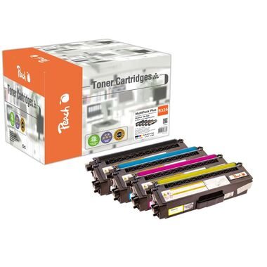 Peach, Peach B326 5 Toner XL (2*bk, c/m/y) ersetzt Brother TN-326 für z.B. Brother DCPL 8400 CDN, Brother DCPL 8450 CDW, Brother HLL 8250 CDN