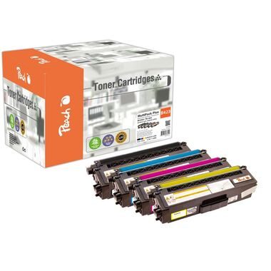 Peach, Peach B423 5 Toner XL (2*bk, c/m/y) ersetzt Brother TN-423 für z.B. Brother DCPL 8410 CDW, Brother MFCL 8690 CDW, Brother DCPL 8410 CDN