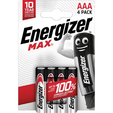 Energizer, ENERGIZER Batterien Max AAA 1.5V LR03/AM4 4 St&uuml;ck