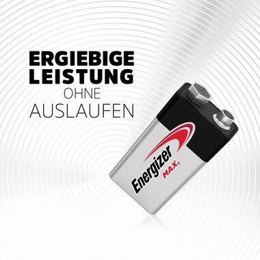 Energizer, ENERGIZER Batterie Max 9V 6LR61/6AM6/5 1 St&uuml;ck