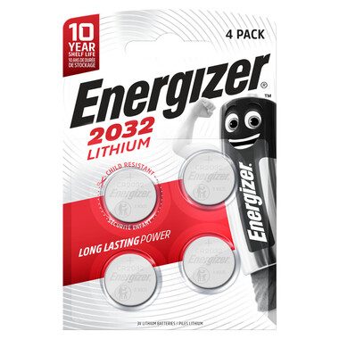 Energizer, ENERGIZER Knopfzelle E300830104 CR2032, 4 St&uuml;ck