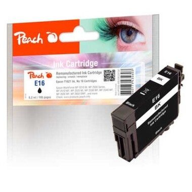Peach, Peach Tintenpatrone schwarz kompatibel zu Epson No. 16, T1621