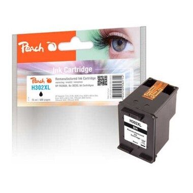 Peach, Peach HP 302 XLbk Druckkopf XL bk ersetzt HP No. 302XL bk, F6U68AE für z.B. HP Envy 4524 e-All-in-One, HP OfficeJet 5232, HP Envy 4528 e-All-in-One