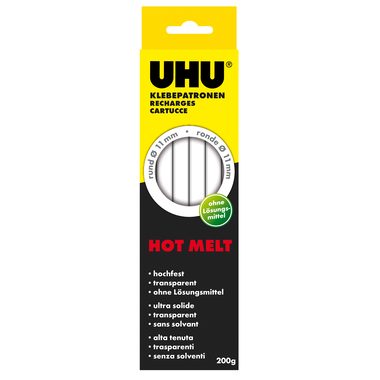 UHU, UHU Hot Melt Stick 47865 200g, 10 St&uuml;ck