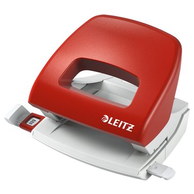 Leitz, LEITZ B&uuml;rolocher NewNeXXt 5.5mm 50380025 rot f. 16 Blatt