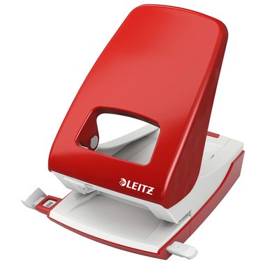 Leitz, LEITZ B&uuml;rolocher NewNeXXt 5.5mm 51380025 rot f. 40 Blatt