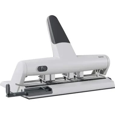 Leitz, LEITZ Mehrfachlocher AKTO 4-6/6mm 51140084 silber, 3mm/30Blatt A6-A2