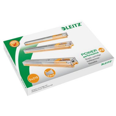 Leitz, LEITZ Heftklammer-Kassette K8 4mm 55920000 gelb, Schachtel &agrave; 1050 Stk.