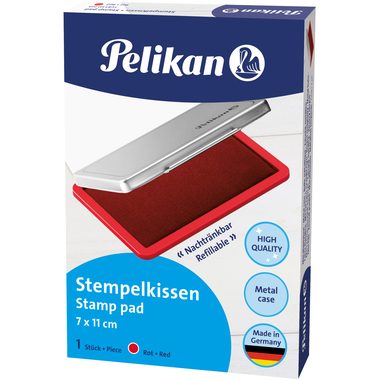 Pelikan, PELIKAN Metall-Stempelkissen rot 331025 Gr.2 11x7cm