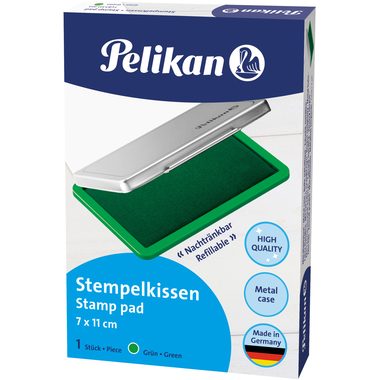 Pelikan, PELIKAN Metall-Stempelkissen gr&uuml;n 331033 Gr.2 11x7cm