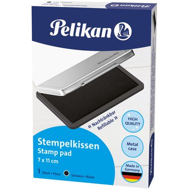 Pelikan, PELIKAN Metall-Stempelkissen schwarz 331777 Gr.2 11x7cm