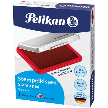 PELIKAN Metall-Stempelkissen rot 331181 Gr.3 7x5cm