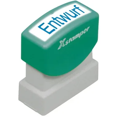 XSTAMPER, XSTAMPER Stempel Entwurf GE 17B blau