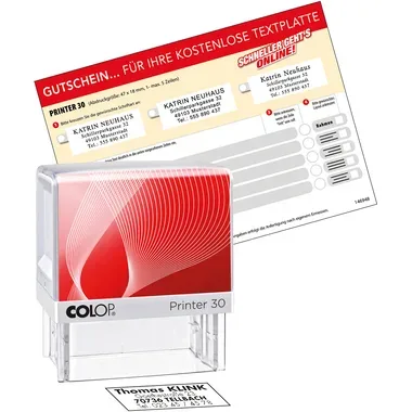 Colop, COLOP Mehrtextstempel 30 G7 5 Zeilen 18x47mm