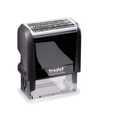 Trodat, TRODAT Stempel Datenschutz 4912SECURE schwarz 47x18mm