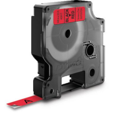 DYMO, DYMO Schriftband D1 schwarz/rot S0720720 9mm/7m
