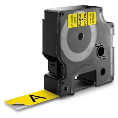 DYMO, DYMO Schriftband D1 schwarz/gelb S0720880 19mm/7m