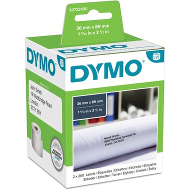DYMO, DYMO Adress-Etiketten S0722400 permanent 89x36mm