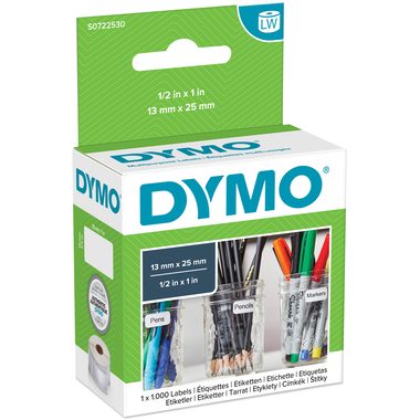 DYMO, DYMO Universal-Etiketten S0722530 non-perm. 25x13mm 1000 St&uuml;ck