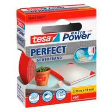 tesa, TESA Extra Power Perfect 2.75mx19mm 563410003 Gewebeband. rot
