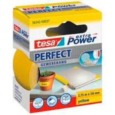 tesa, TESA Extra Power Perfect 2.75mx19mm 563410003 Gewebeband. gelb