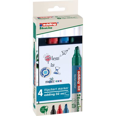 edding, EDDING Flipchart Marker 32 1-5mm 32-E4 4er Etui
