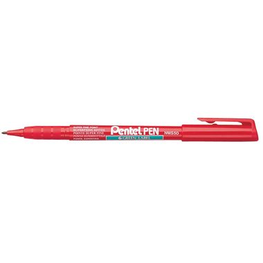Pentel, PENTEL Marker Green Label M NMS50-BO rot