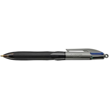 BIC, BIC Kugelschreiber 4 Colours 0.4mm 8922931 mit Clip, GRIP PRO