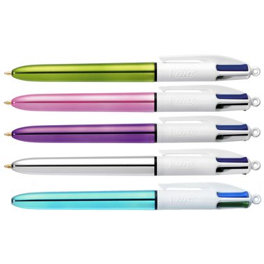 BIC, BIC Kugelschreiber Shine 1mm 902128 4-farbig, 20 St&uuml;ck