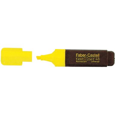 Faber-Castell, FABER-CASTELL TEXTLINER 48 1-5mm 154807 gelb
