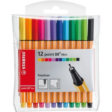 Stabilo, STABILO Faserschreiber Point 88 MINI 12