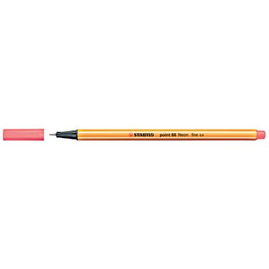 STABILO, STABILO Faserschreiber Point 88 0,4mm 88/040 neonrot