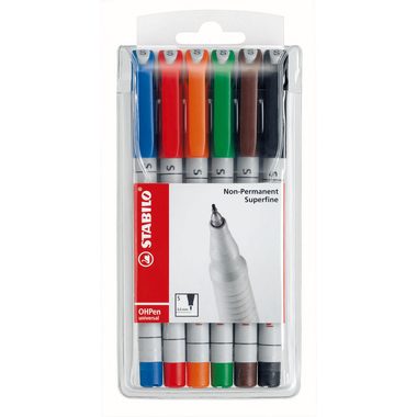 STABILO, STABILO OHP Pen non-perm. S 851/6 6er Etui