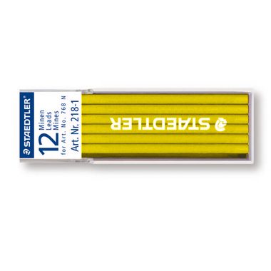 STAEDTLER, STAEDTLER Minen Lumocolor non-perm. 768N 218-1 gelb 12 St&uuml;ck