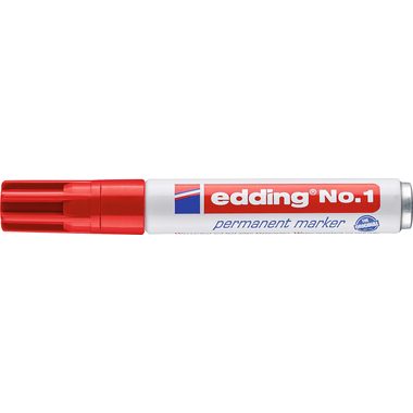 edding, EDDING Permanent Marker No. 1 1-5mm 1-2 rot