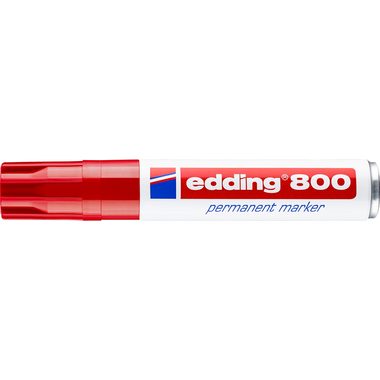 edding, EDDING Permanent Marker 800 4-12mm 800-2 rot