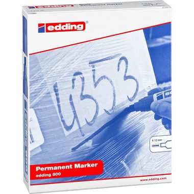 edding, EDDING Permanent Marker 800 4-12mm 800-99 5 Farben ass.