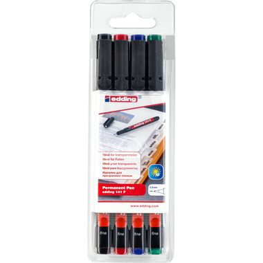 edding, EDDING OHP-Marker permanent F 141-E4 4er Etui
