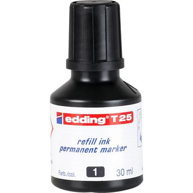 edding, EDDING Nachf&uuml;lltuschen T25 T-25-1 schwarz 30ml