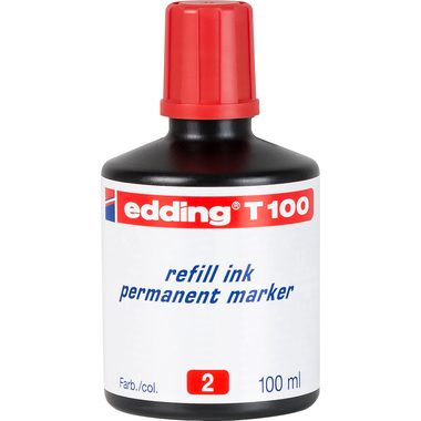 edding, EDDING Tinte 100ml T-100-2 rot
